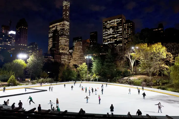 The Trump Organization operates Wollman Rink in Central Park. The company removed Trump's name in 2019.